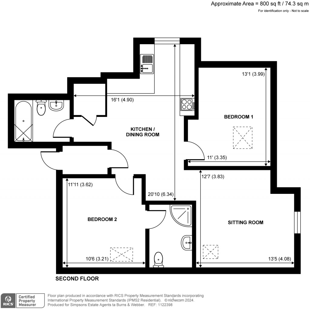 Floorplans For Croft Road, Godalming, Surrey