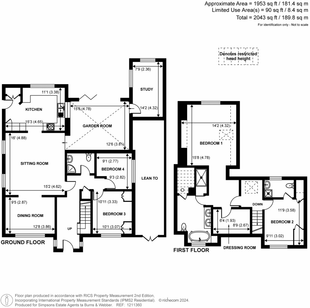 Floorplans For Ockham Road North, West Horsley, Surrey