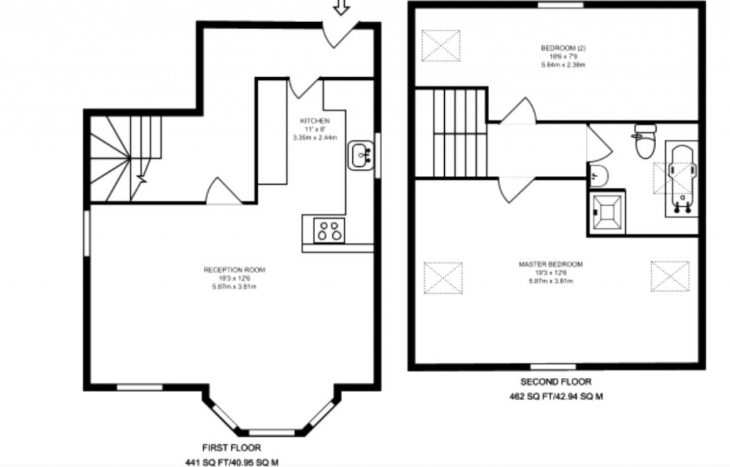 Floorplans For Farnham Road, Guildford, Surrey