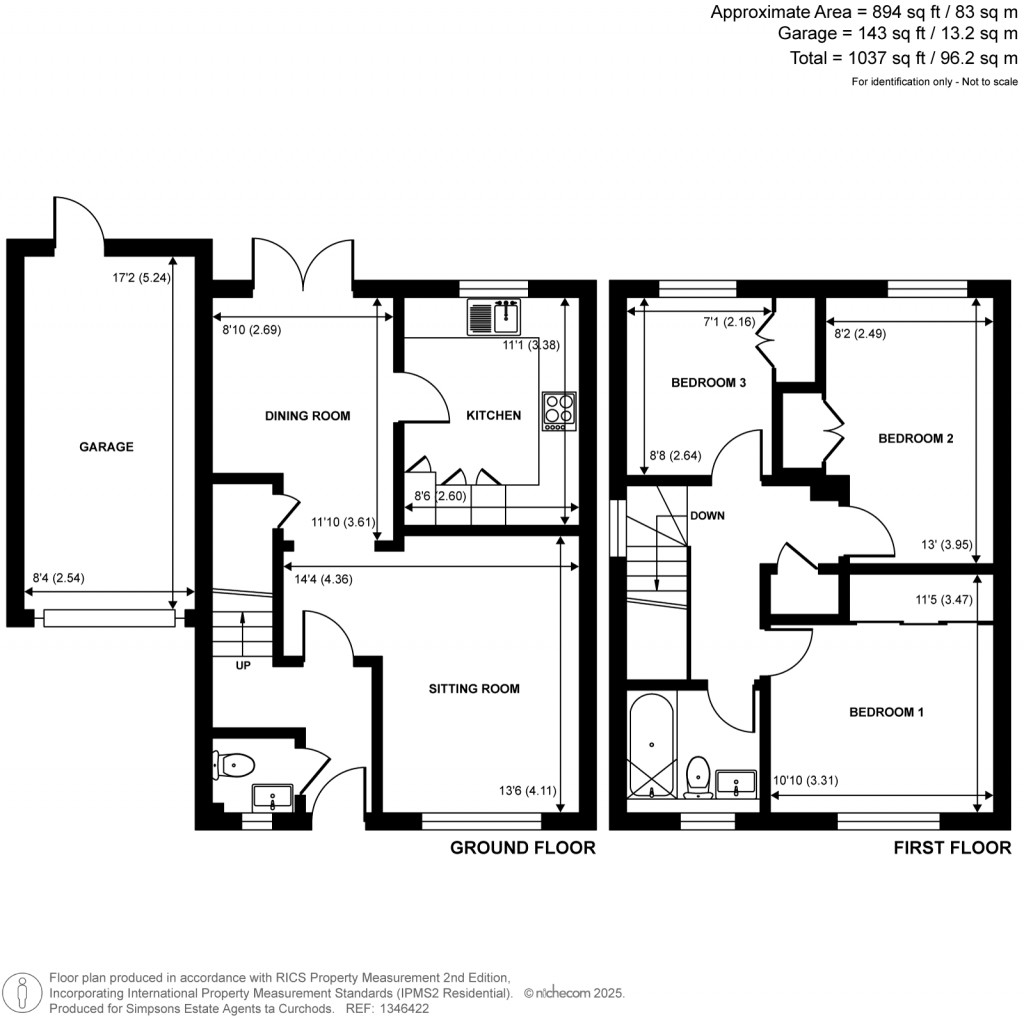 Floorplans For Manston Road, Guildford, Surrey