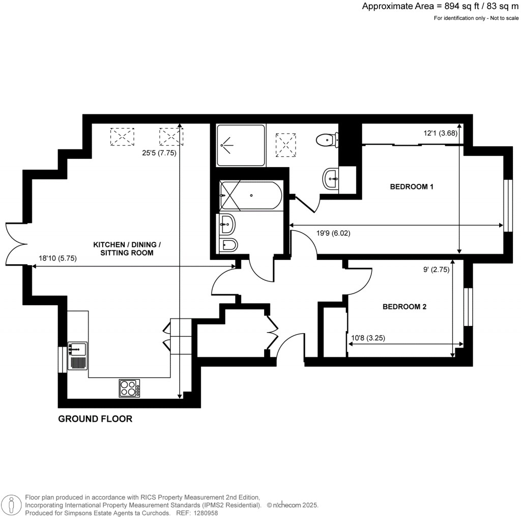Floorplans For Carroll Place, Guildford, Surrey