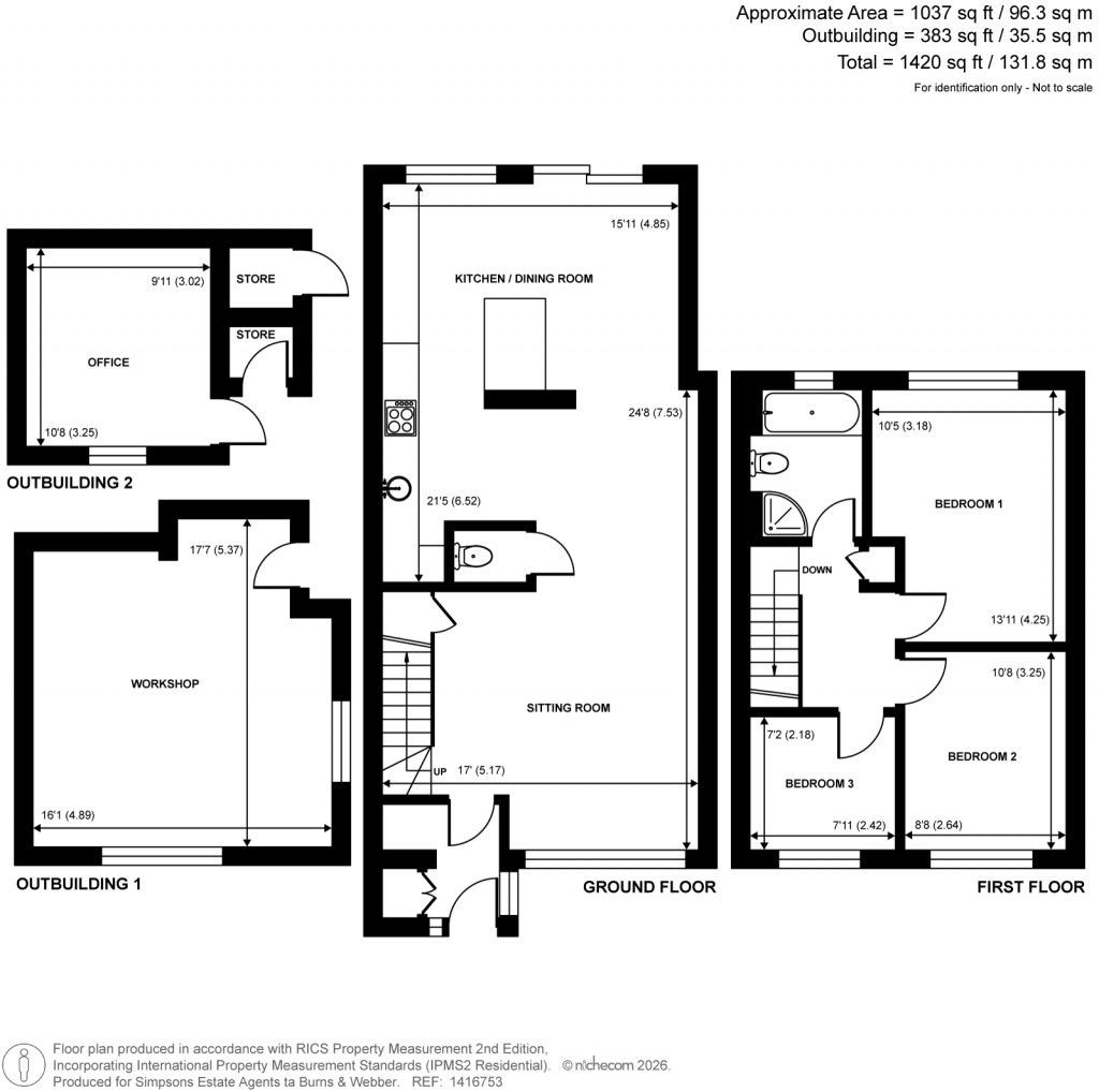 Floorplans For Red Lion Lane, Farnham, Surrey