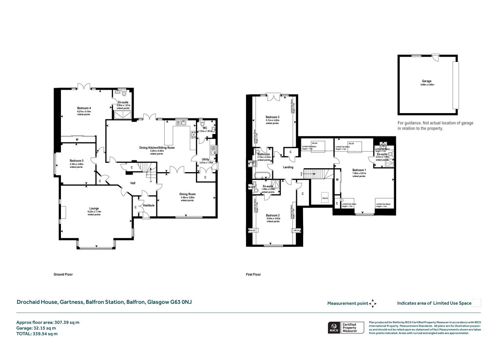 Floorplans For Killearn, Stirlingshire
