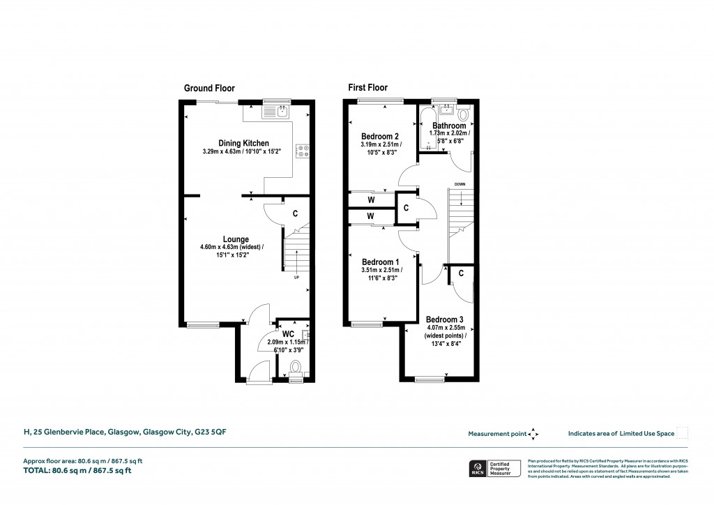 Floorplans For Summerston, Glasgow