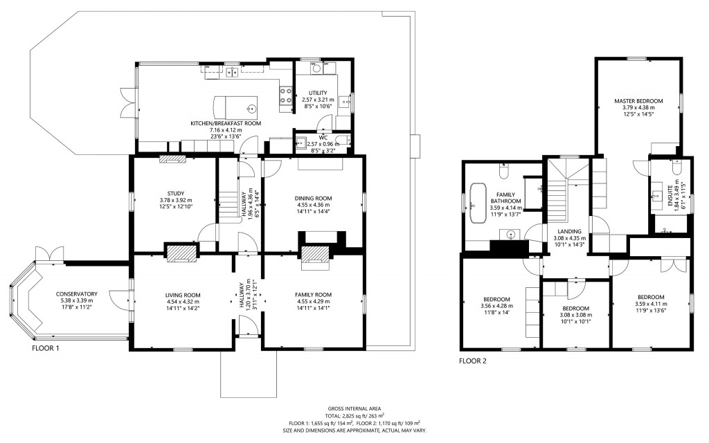 Floorplans For Blackmore, Essex