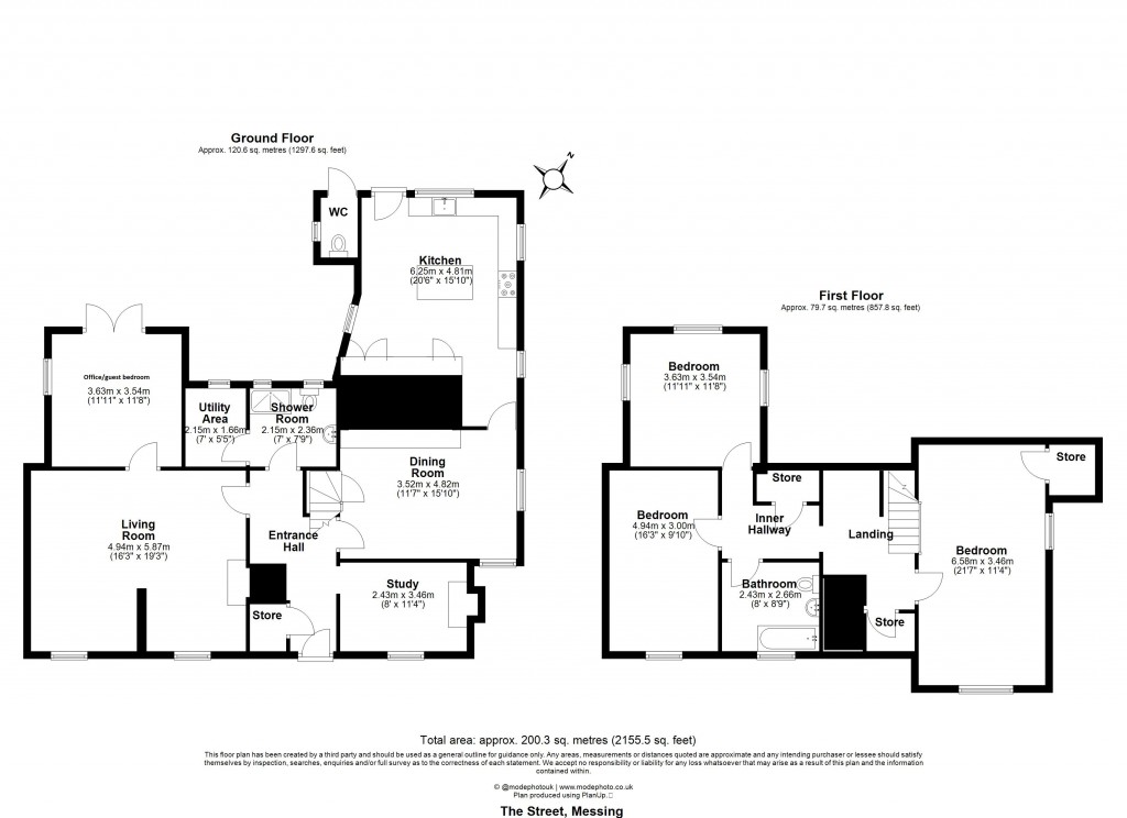 Floorplans For Messing, Colchester, Essex