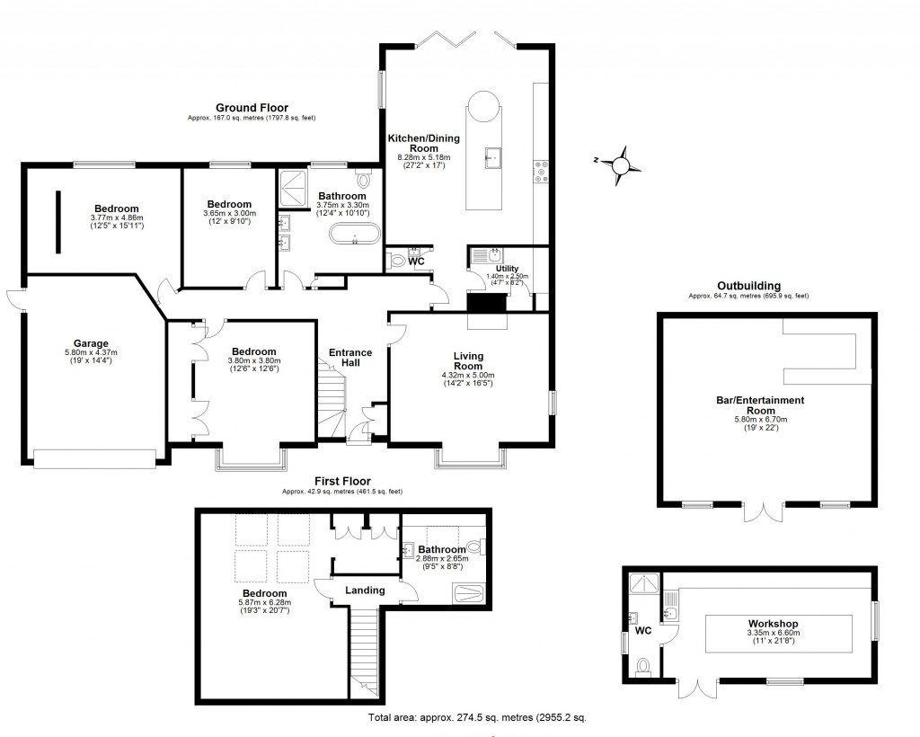 Floorplans For Little Warley, Brentwood, Essex