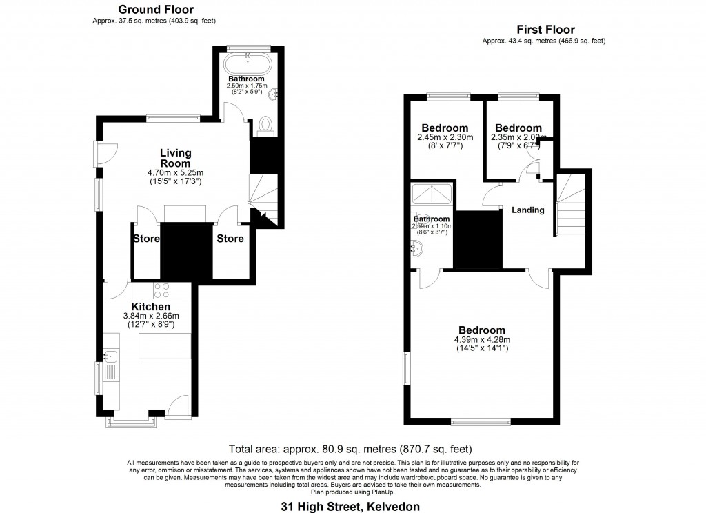 Floorplans For Kelvedon, Colchester, Essex