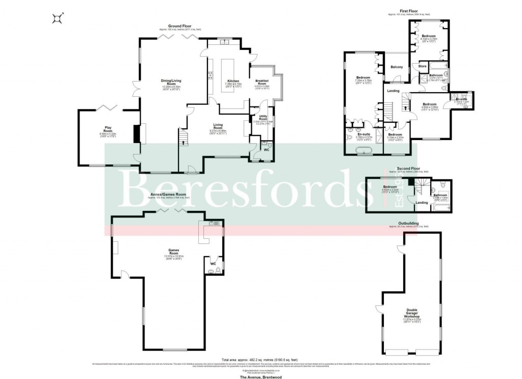 Floorplans For Brentwood, Essex