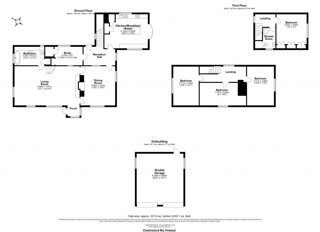Floorplans For Felsted, Dunmow, Essex