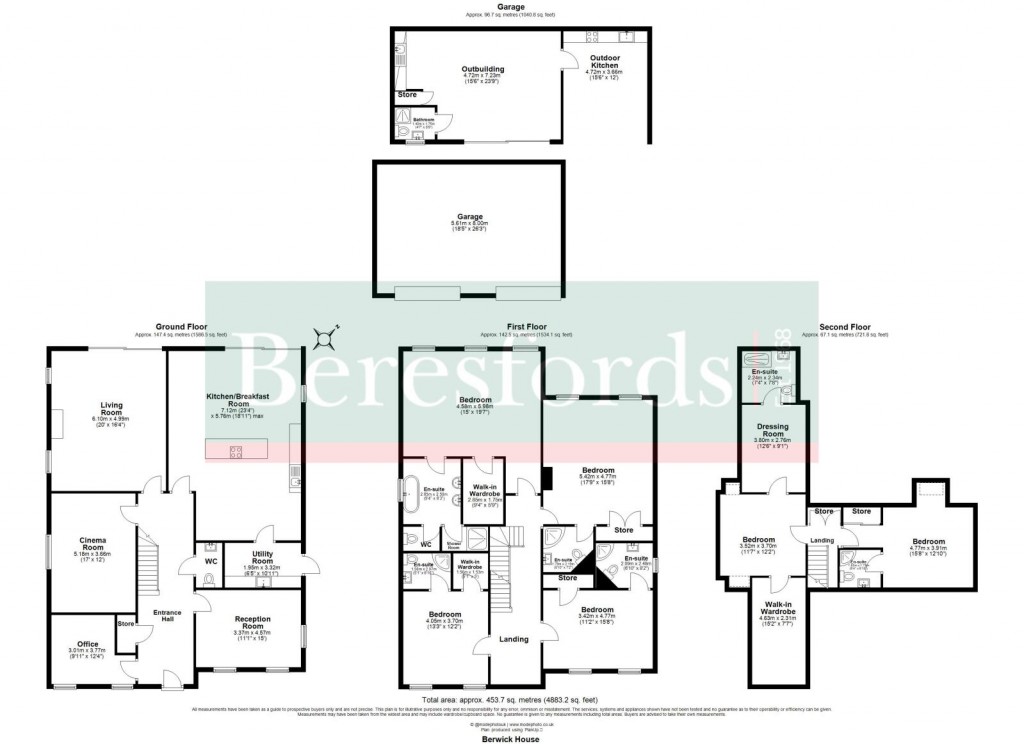 Floorplans For Wickham Bishops, Witham, Essex
