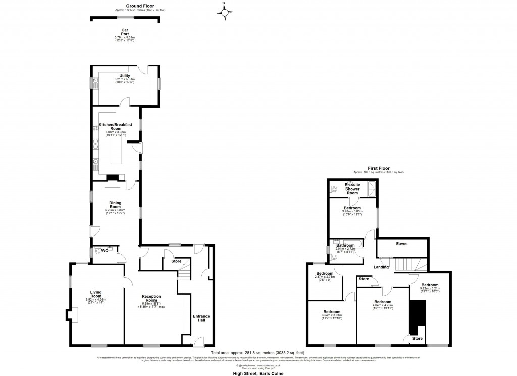 Floorplans For Earls Colne, Colchester, Essex