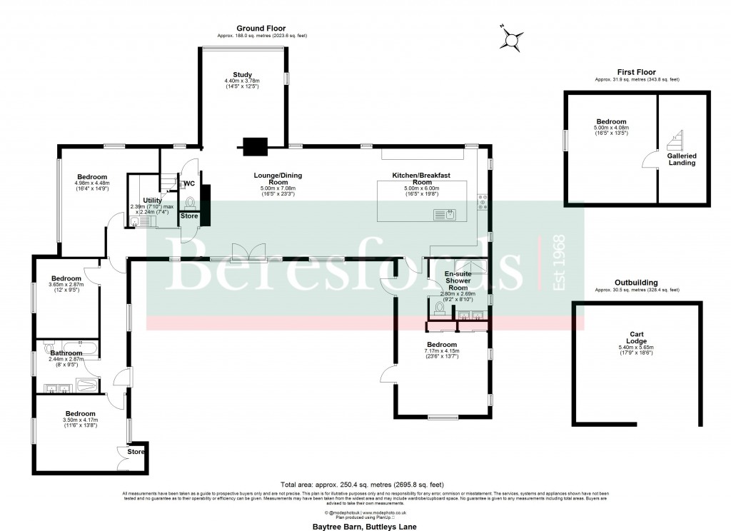 Floorplans For Dunmow, Essex