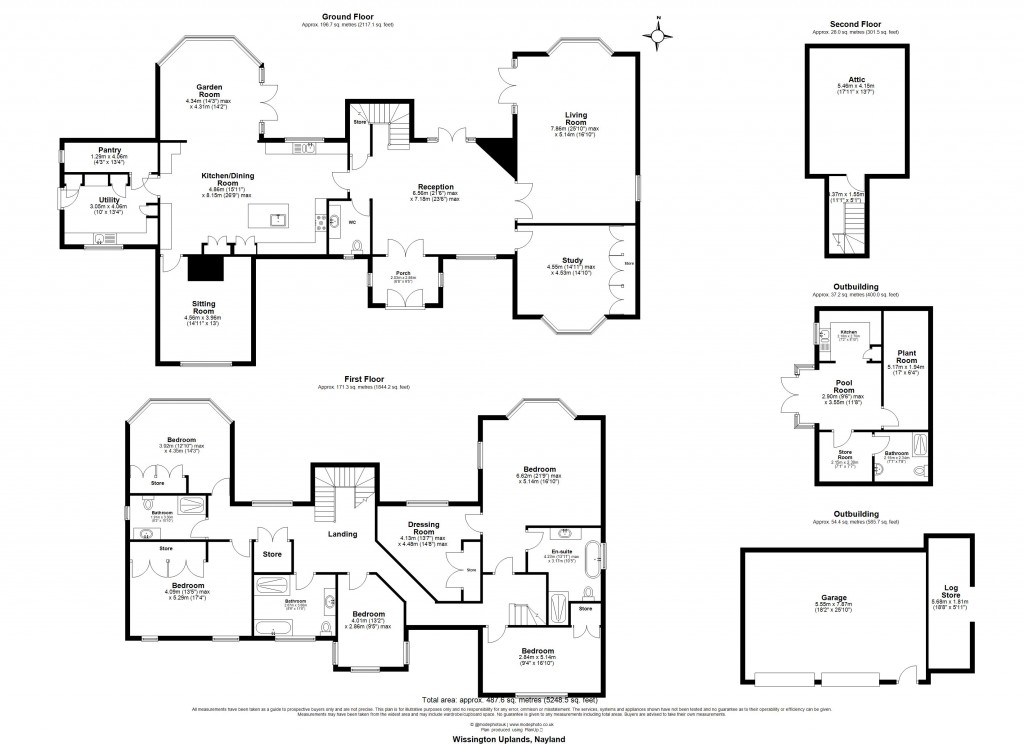 Floorplans For Nayland, Colchester, Suffolk