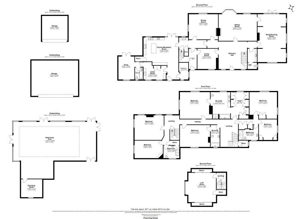 Floorplans For Fryerning, Ingatestone, Essex