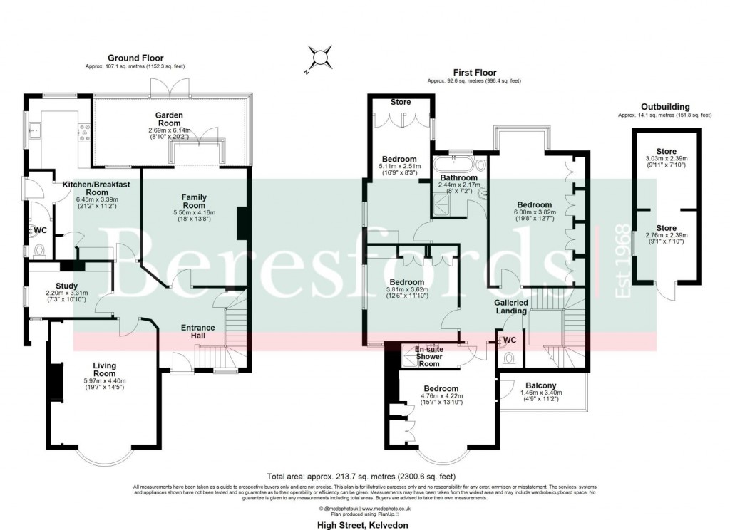 Floorplans For Kelvedon, Colchester, Essex