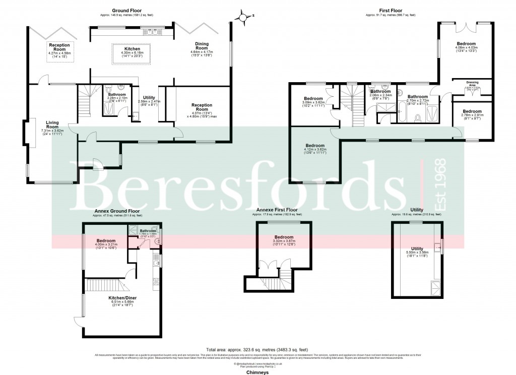 Floorplans For Great Waltham, Chelmsford, Essex