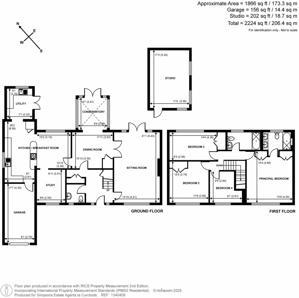 Floorplans For Sandy Lane, Cobham, Surrey
