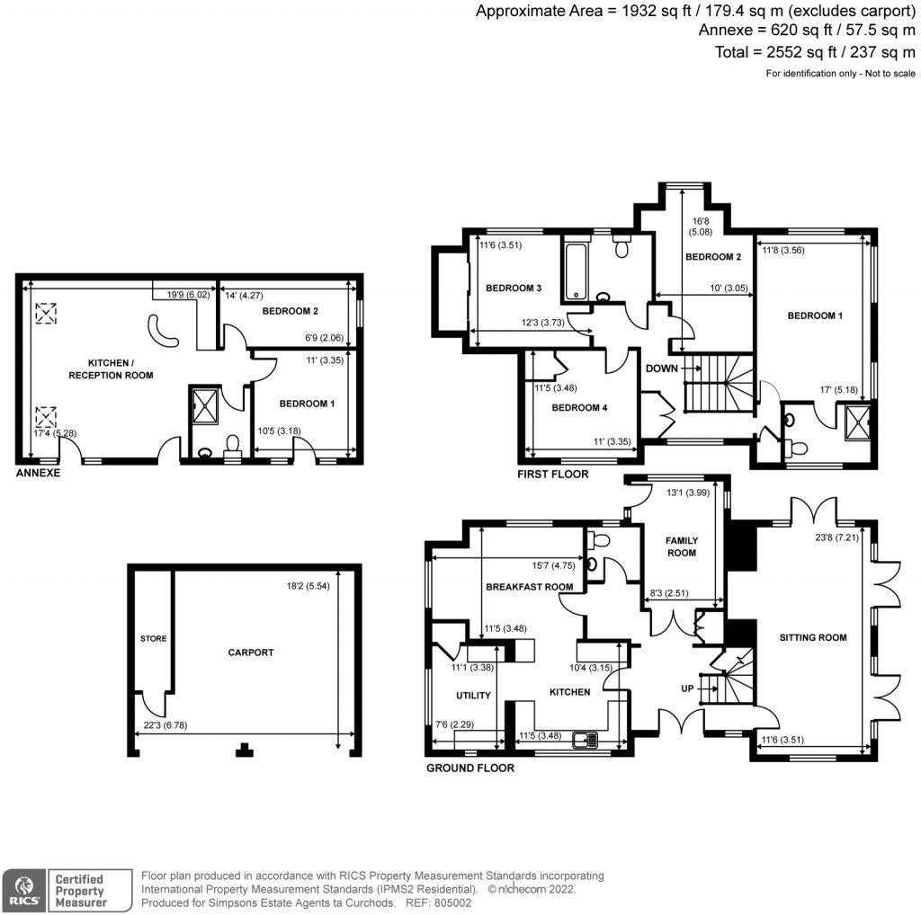 Floorplans For Wood Manor, Cobham, KT11