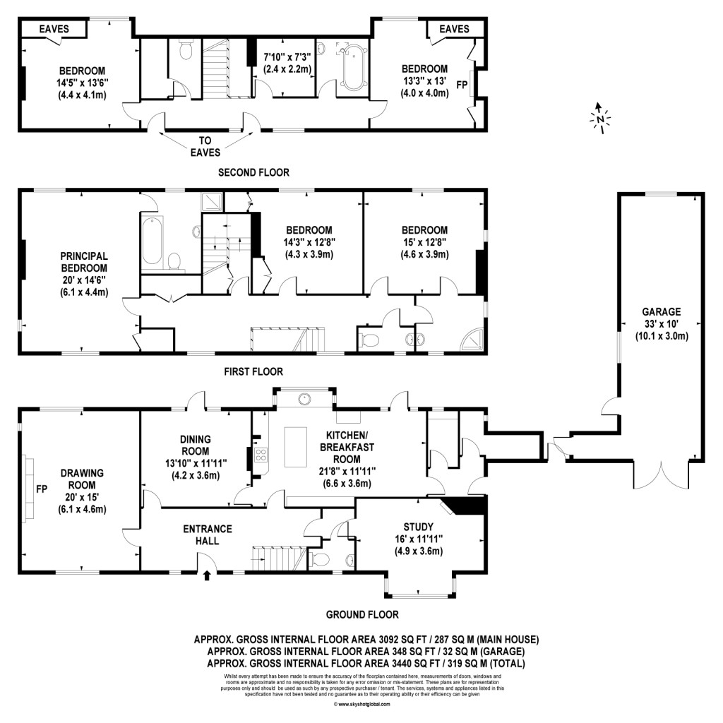 Floorplans For Byfleet Road, Cobham, KT11