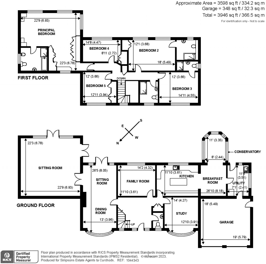 Floorplans For Pine Walk, Cobham, KT11
