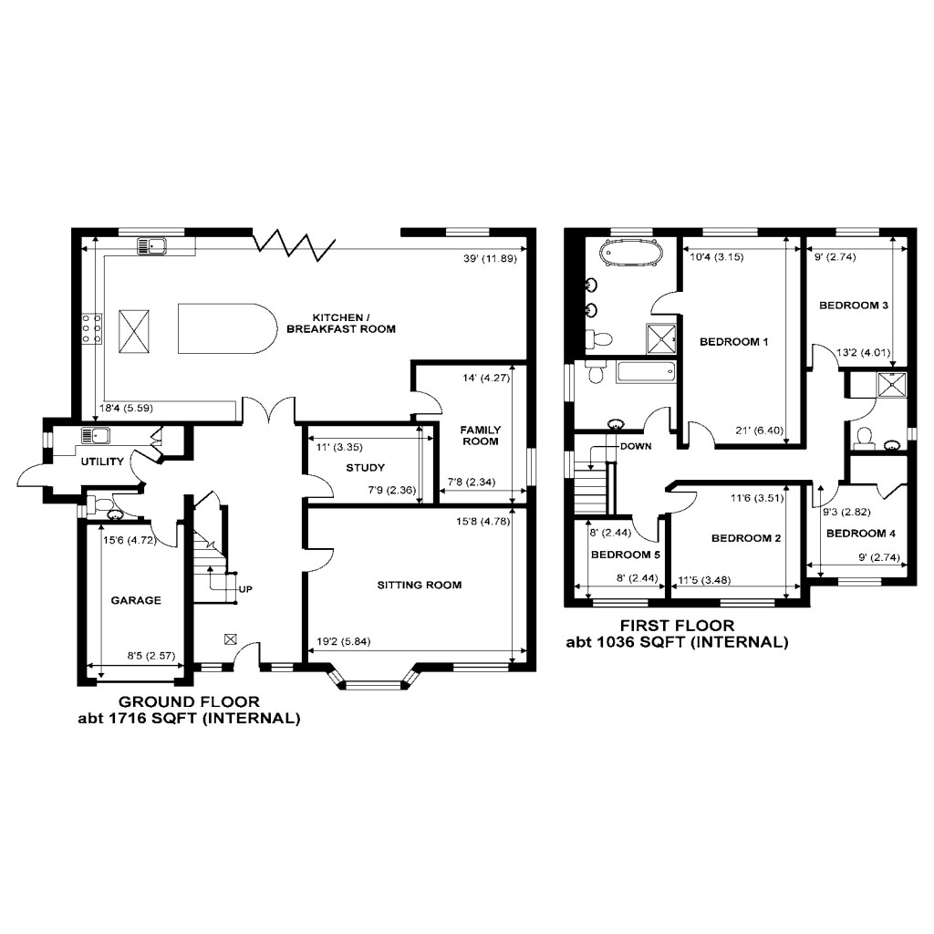 Floorplans For Littleheath Lane, Cobham, KT11