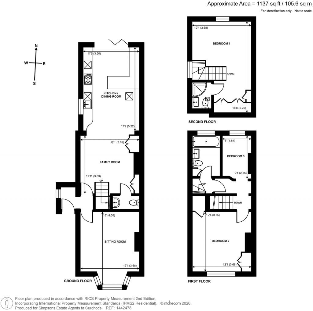 Floorplans For Tilt Road, Cobham, Surrey