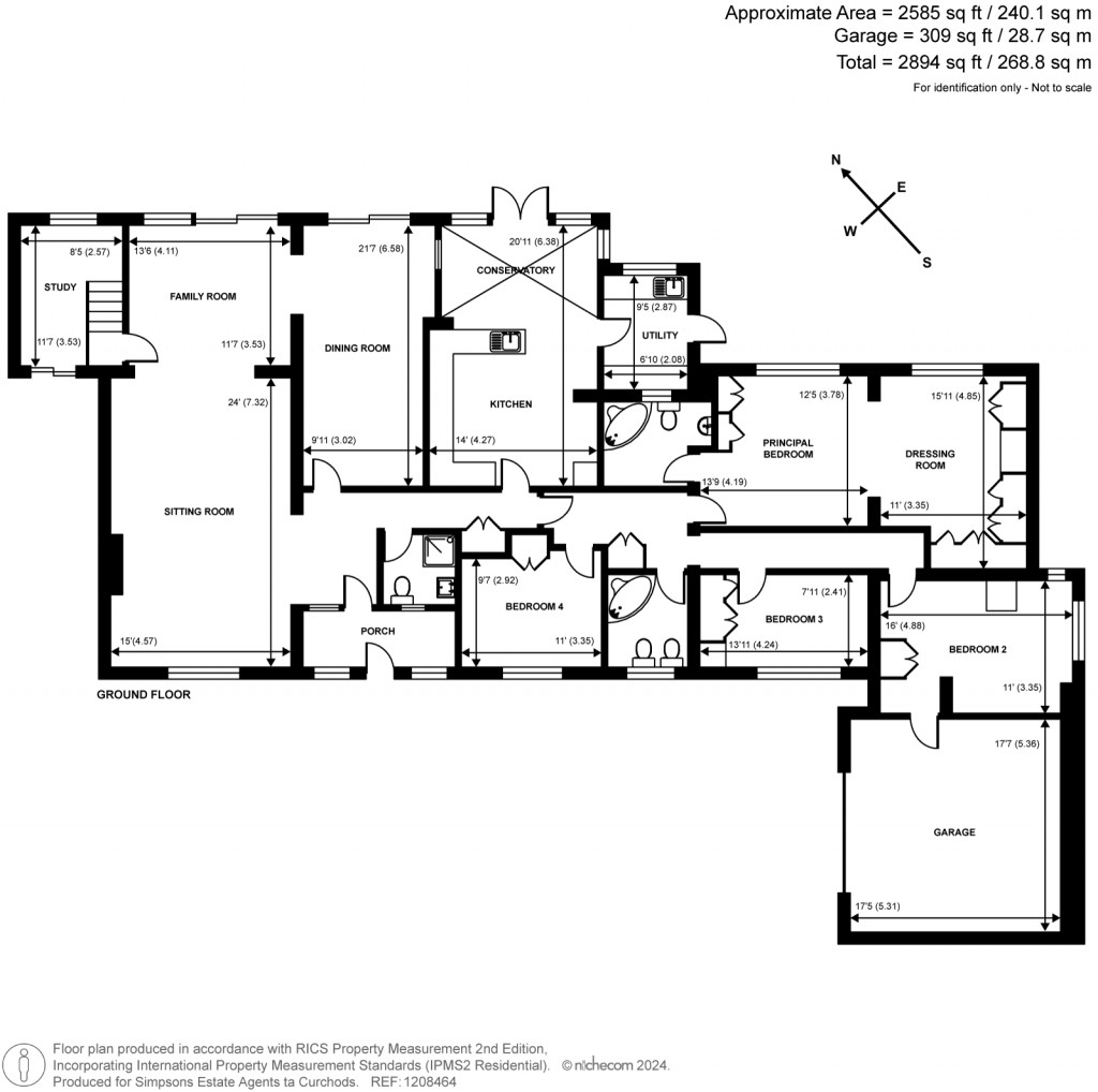 Floorplans For Fairmeads, Cobham, Surrey