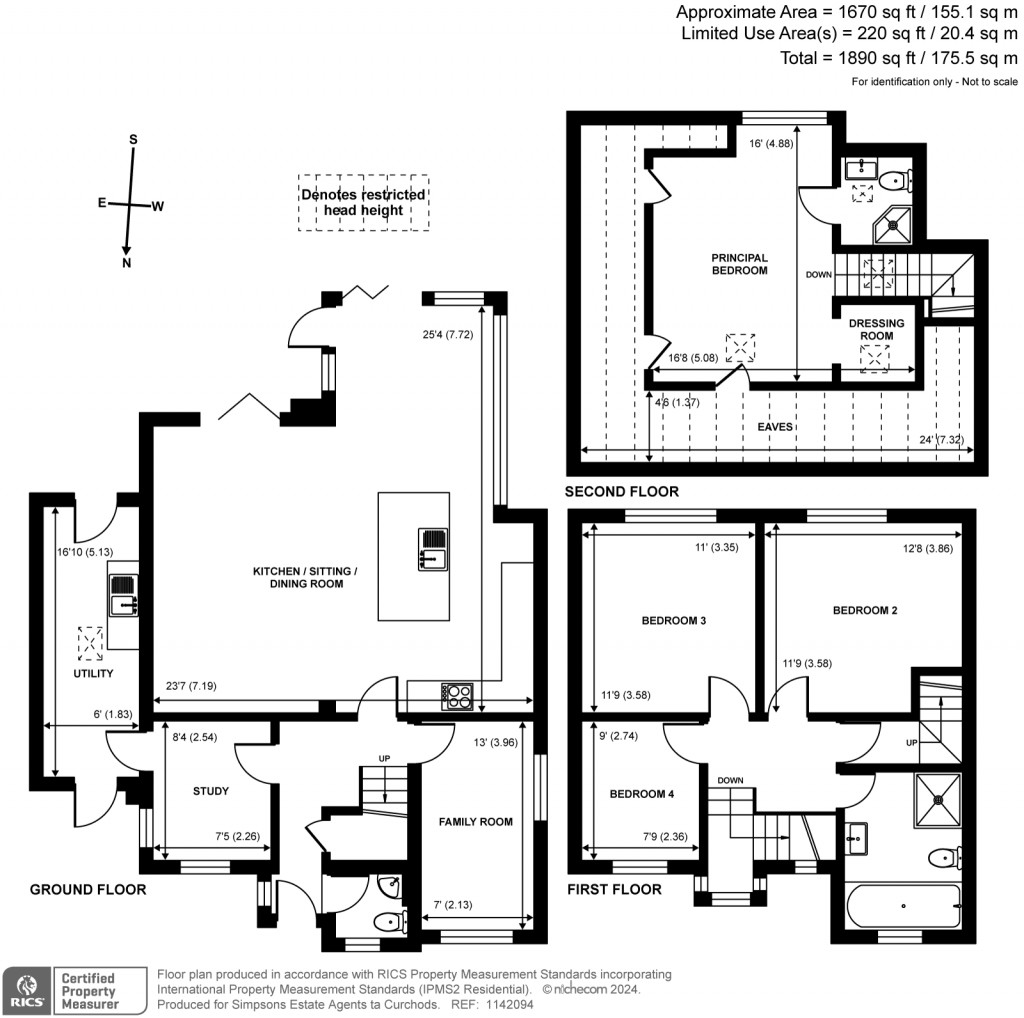 Floorplans For Irene Road, Cobham, Surrey