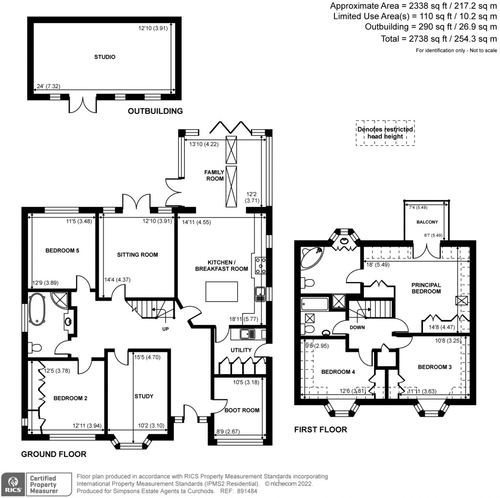 Floorplans For Gatesden Road, Fetcham, KT22