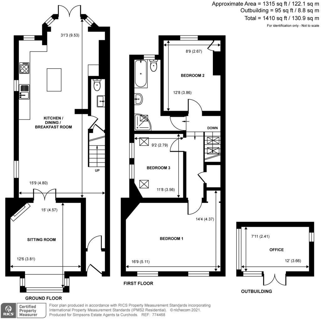 Floorplans For Tilt Road, Cobham, KT11