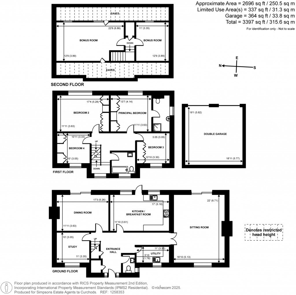Floorplans For Sandy Lane, Cobham, KT11