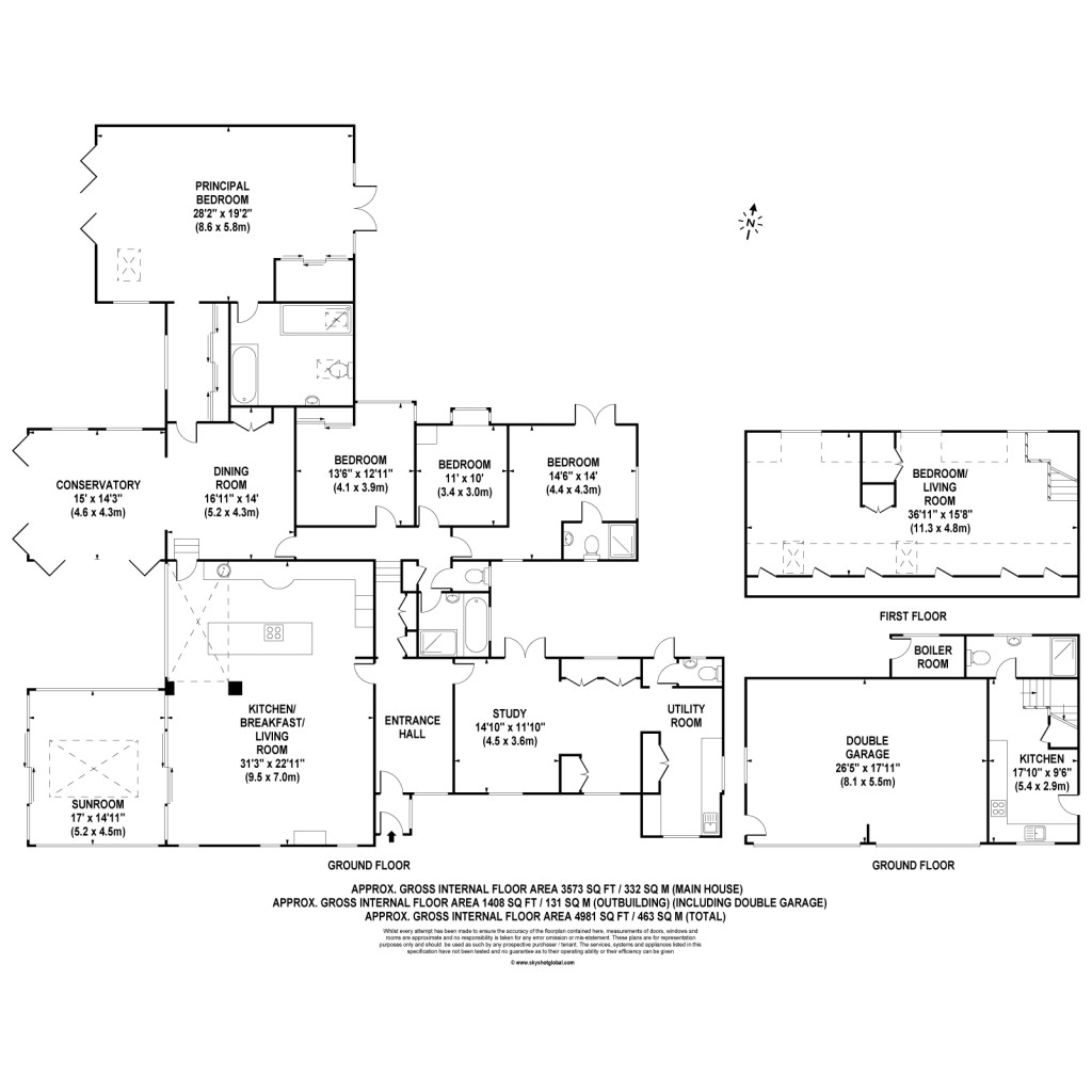Floorplans For Seven Hills Road, Cobham, KT11