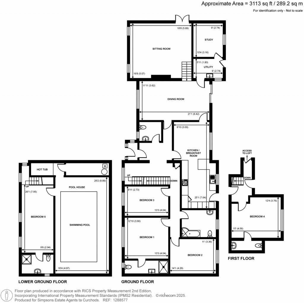 Floorplans For Woodside, Fetcham, Surrey