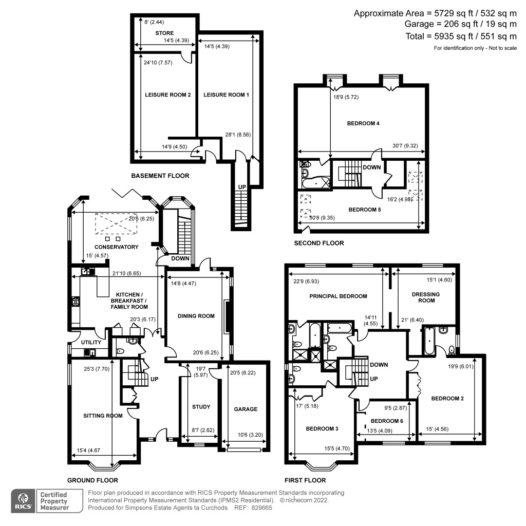 Floorplans For Leatherhead Road, Oxshott, KT22