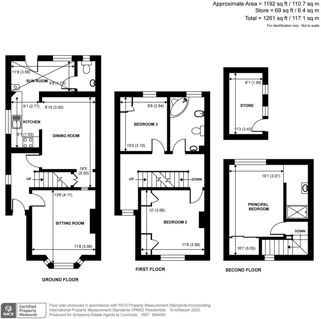 Floorplans For Leigh Road, Cobham, KT11