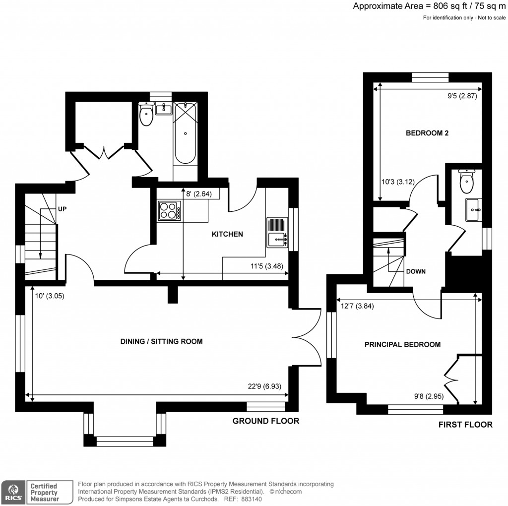 Floorplans For Cobham Road, Cobham, Surrey