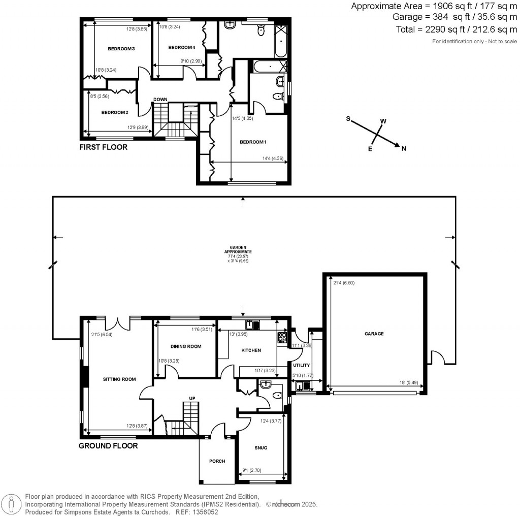 Floorplans For Brackenhill, Cobham, Surrey