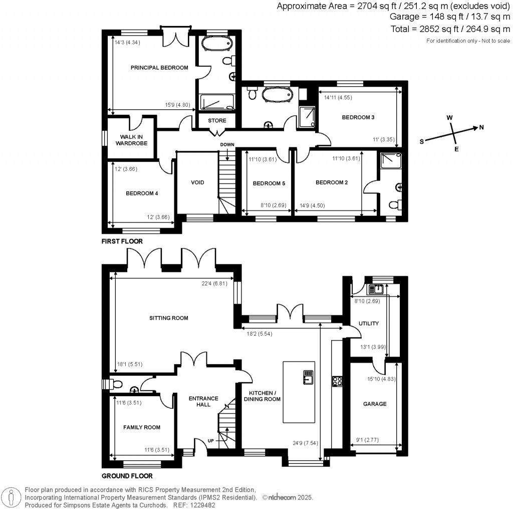 Floorplans For Blundel Lane, Stoke D'Abernon, Cobham, KT11
