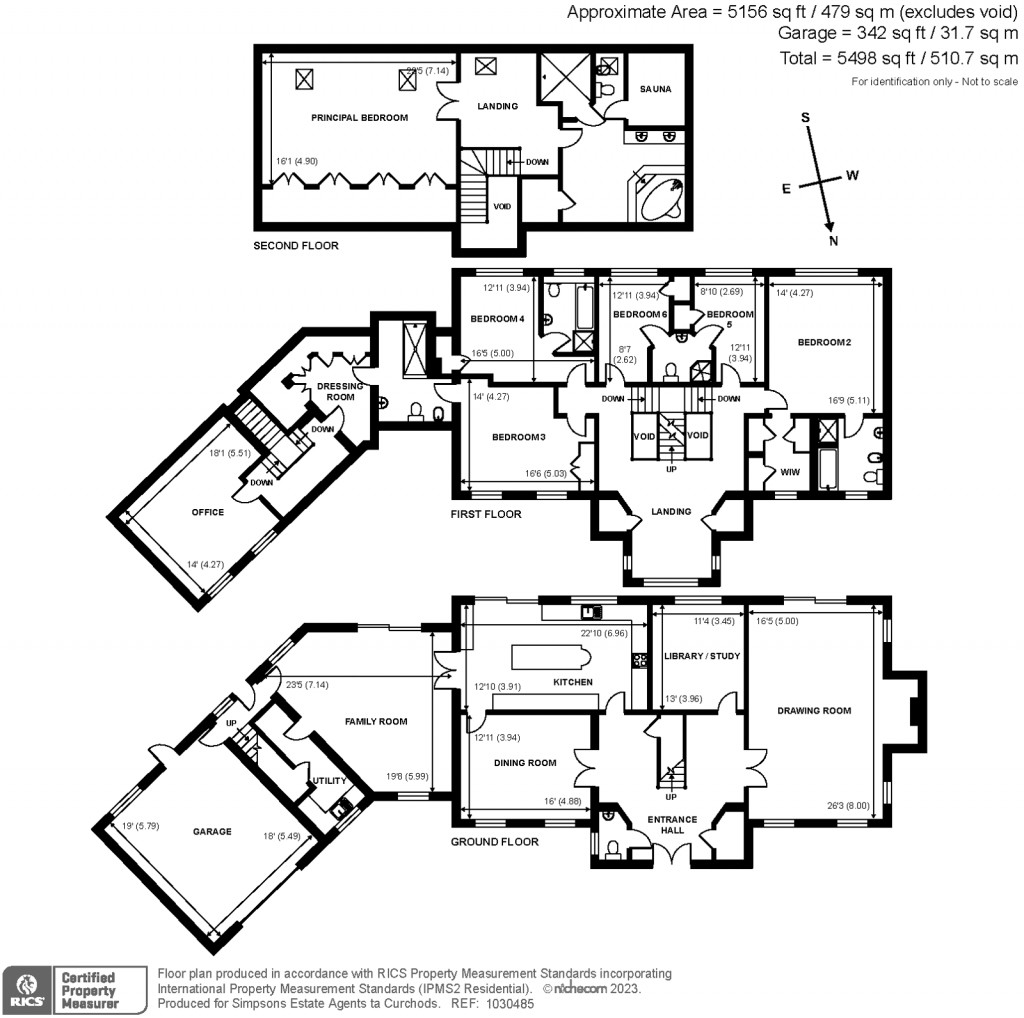 Floorplans For Leigh Hill Road, Cobham, KT11