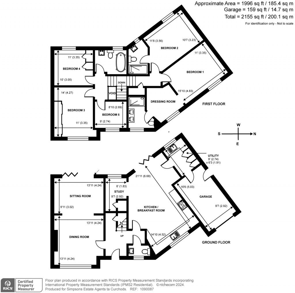 Floorplans For Bray Road, Cobham, KT11
