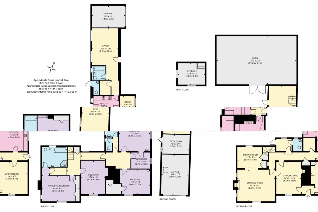 Floorplans For Mill Road, Cobham, Surrey