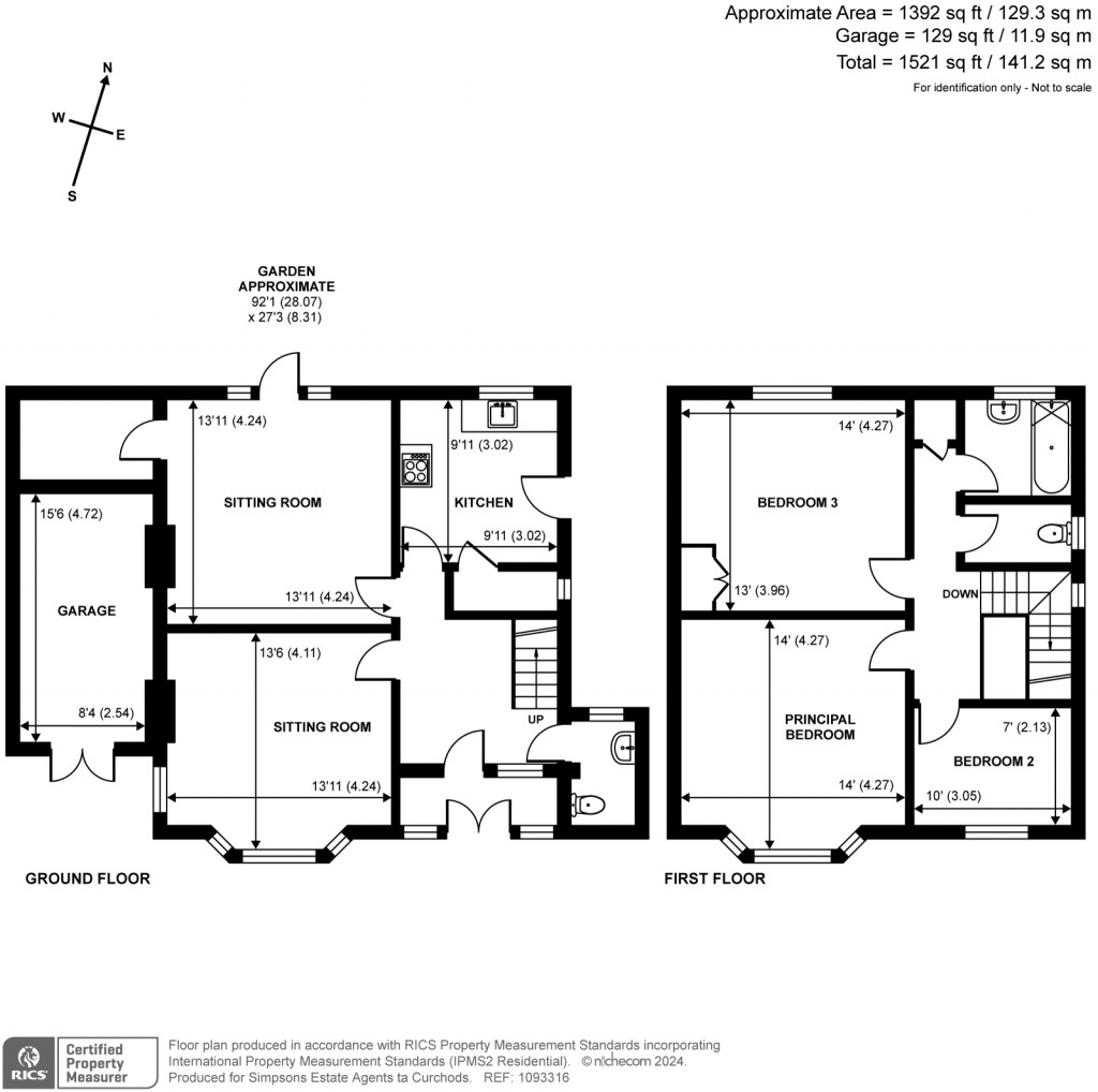 Floorplans For D'Abernon Drive, Stoke D'Abernon, Cobham, KT11