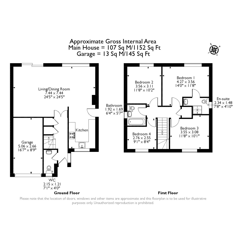 Floorplans For St. Andrews Gardens, Cobham, KT11