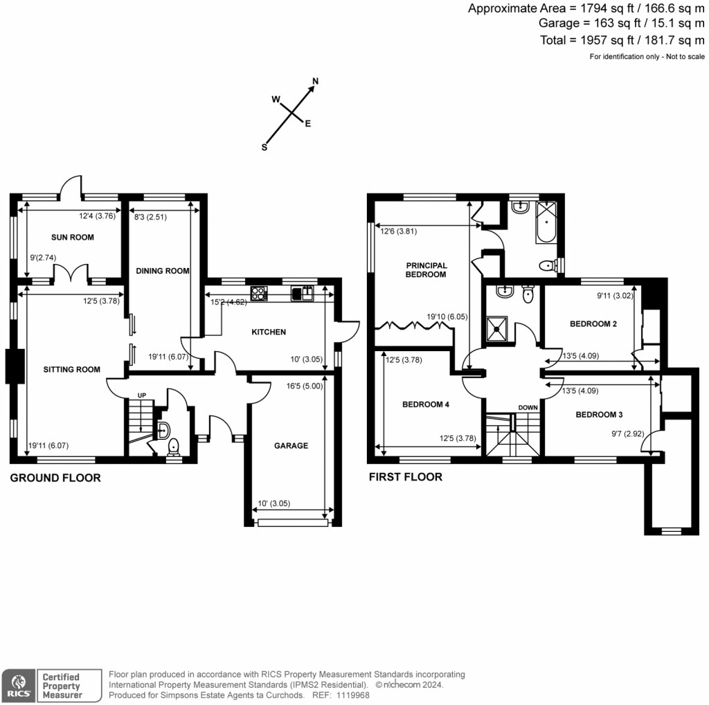 Floorplans For Lodge Close, Stoke D'Abernon, Cobham, KT11