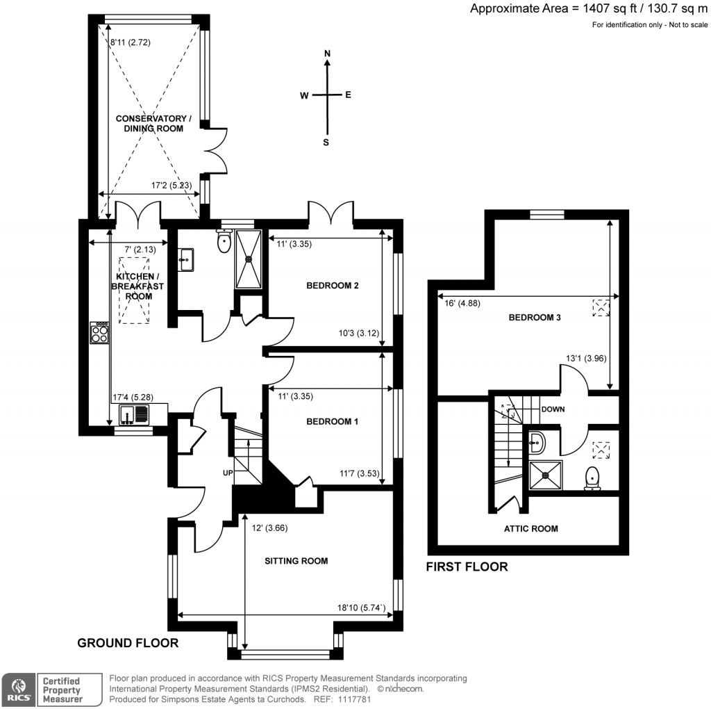 Floorplans For Freelands Road, Cobham, Surrey