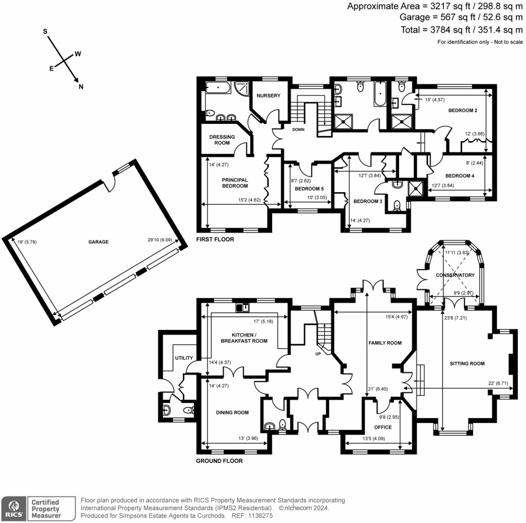 Floorplans For Fairmile Lane, Cobham, Surrey, KT11