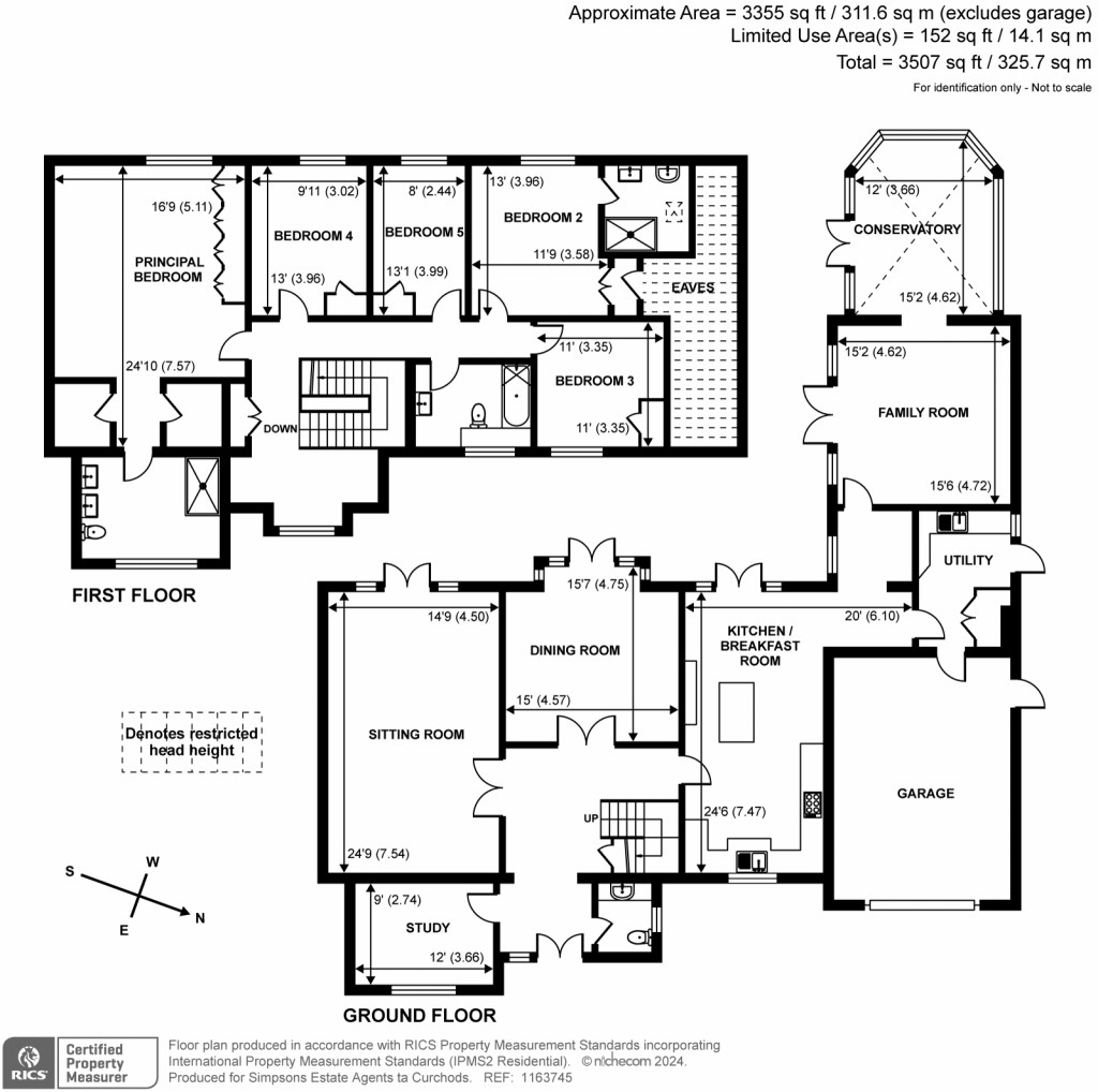 Floorplans For Waterford Close, Cobham, KT11