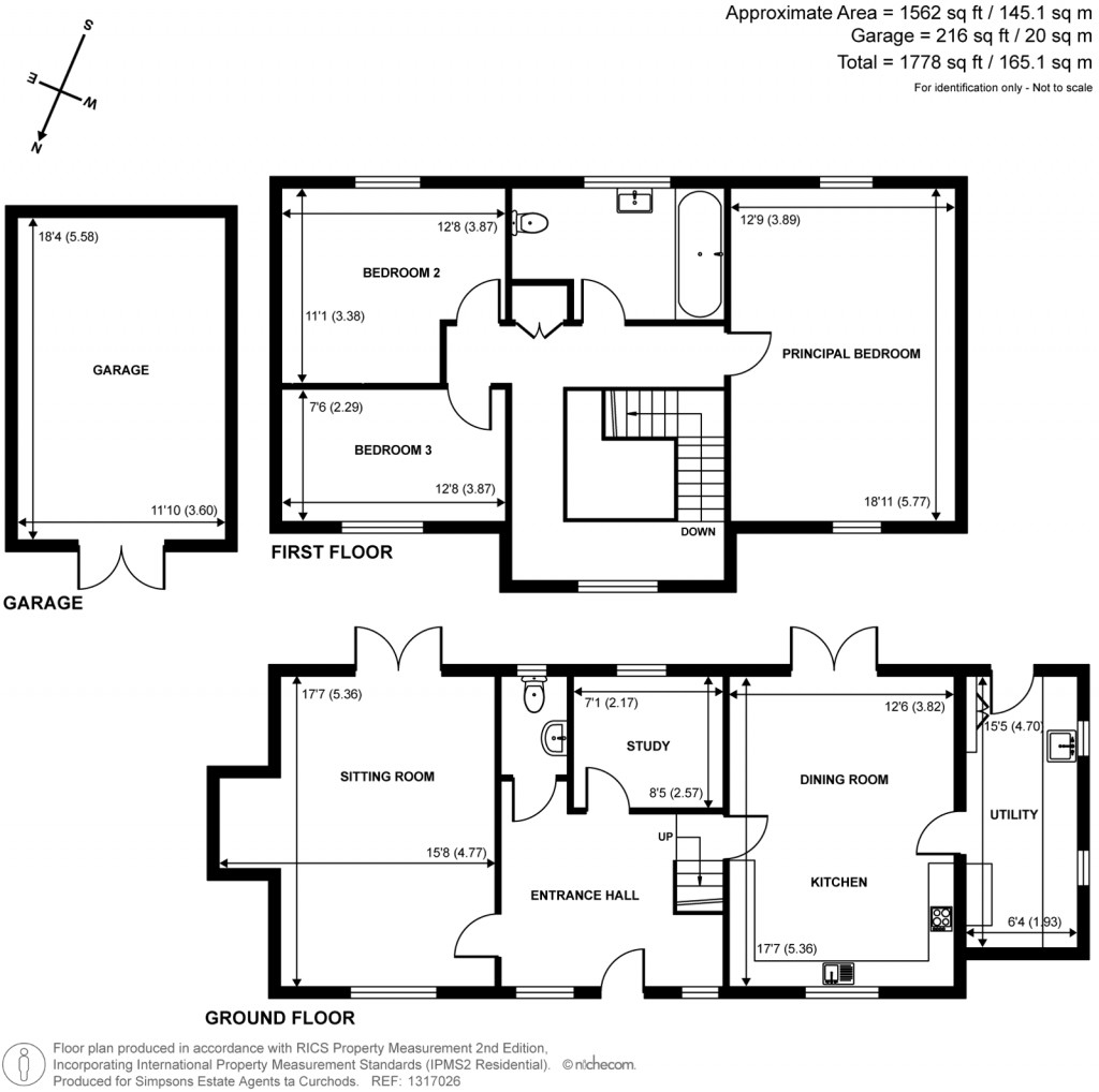 Floorplans For Portsmouth Road, Cobham, Surrey