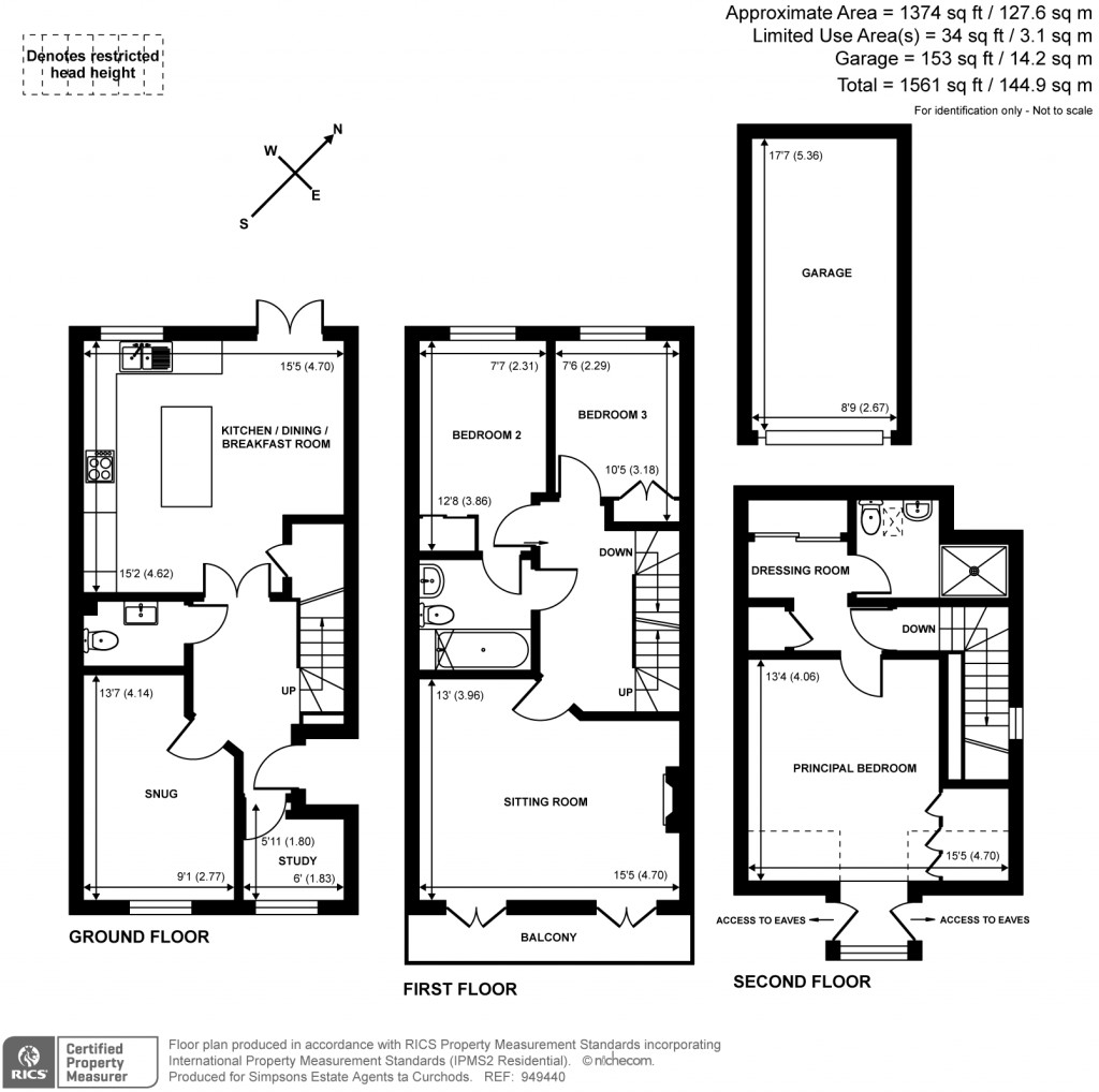Floorplans For Halcyon Close, Oxshott, KT22